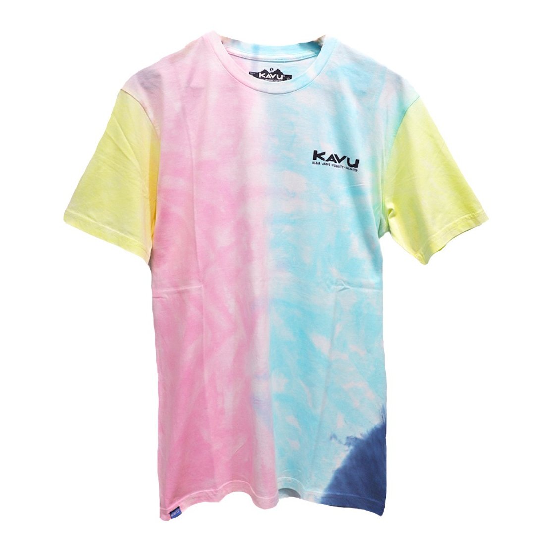 【西雅图 KAVU】Klear Above Etch Art 棉质 T-Shirt Far Out Tie - 女装上衣 - 其他人造纤维 多色