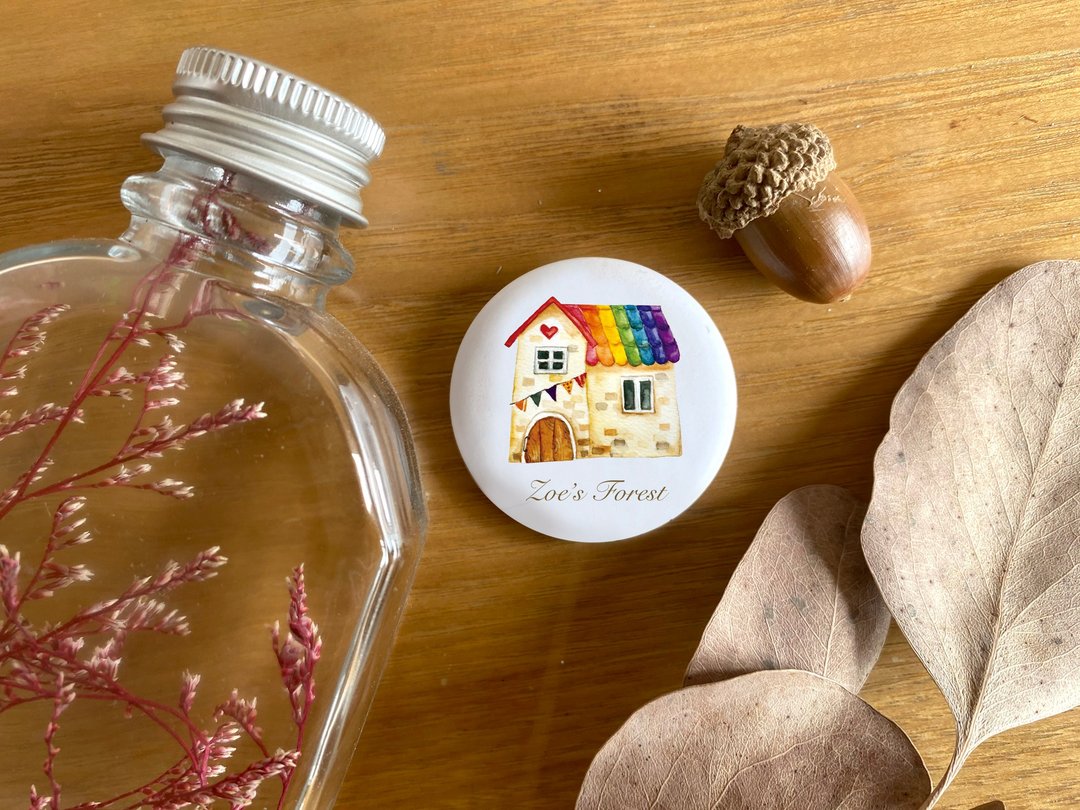 森林彩虹小屋 rainbow love 别针 - 胸针 - 其他材质 
