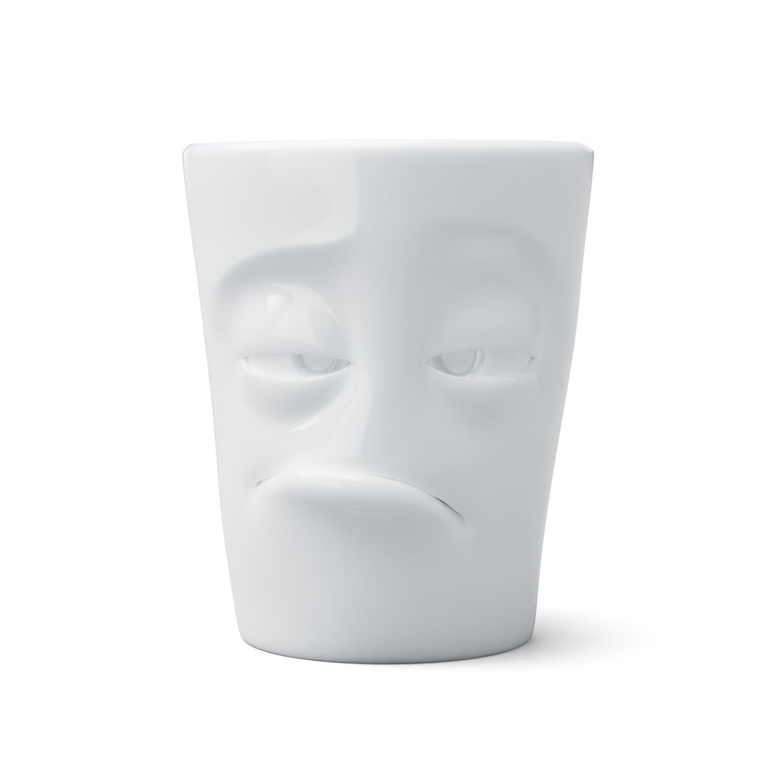 58 Products 惺忪脸陶瓷杯 - 350ml - 其他杯子 - 其他材质 白色
