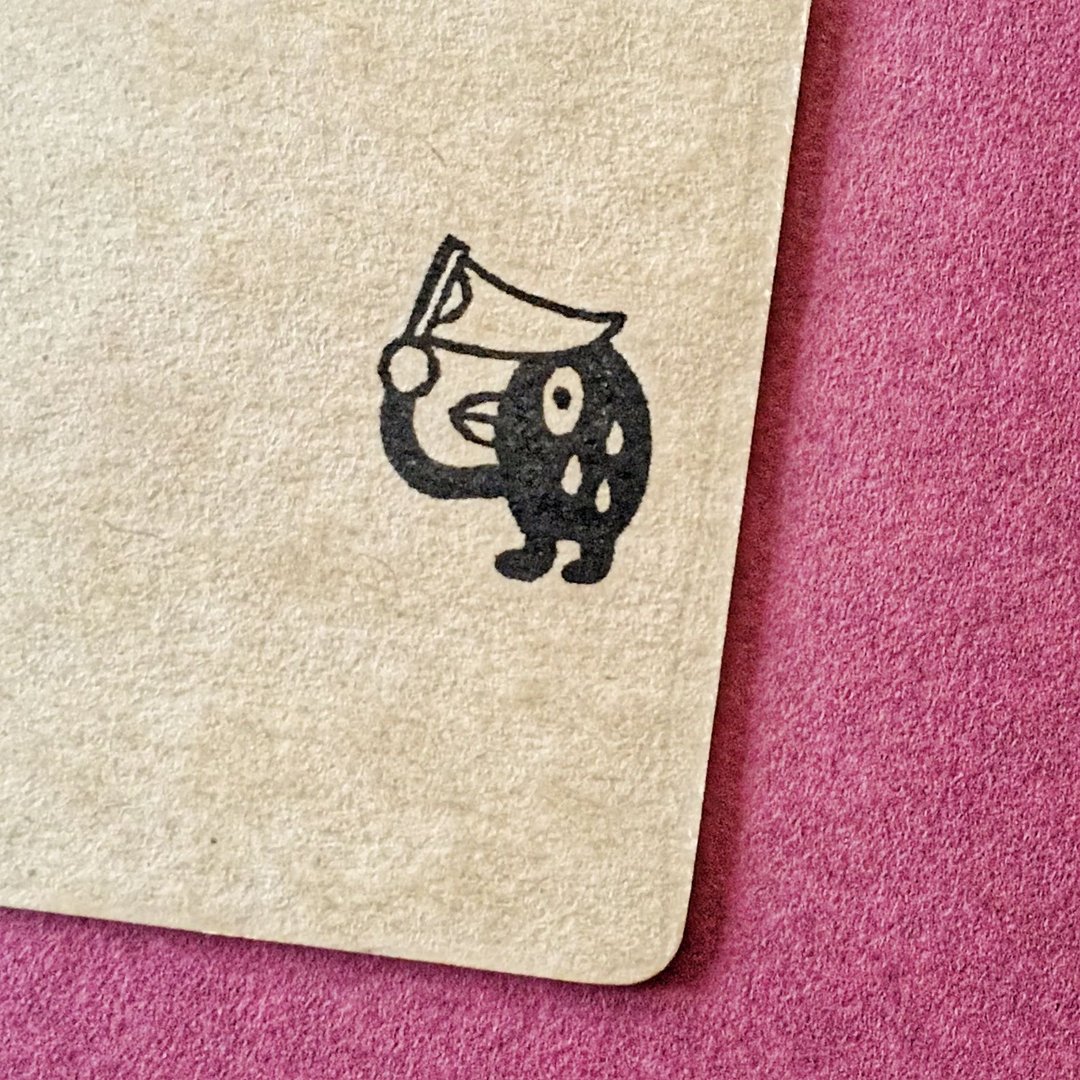Bird (white flag)・ rubber stamp・ 20mm series - 印章/印台 - 橡胶 白色