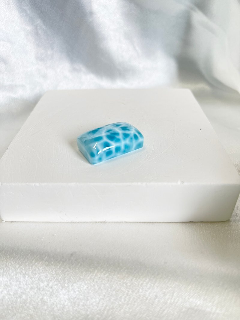 情人节礼盒 多米尼加共和国 天然拉利玛 海纹石裸石 - 项链 - 水晶 蓝色