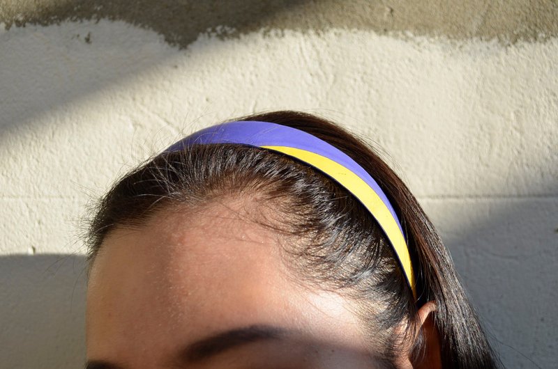 排球x发箍 / 宽版 / mikasa黄蓝款 编号005 - 发带/发箍 - 橡胶 蓝色