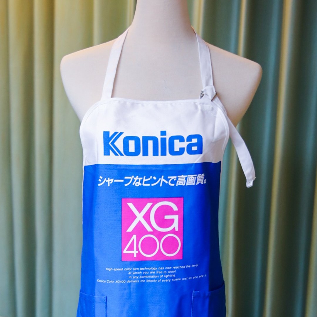 桑惠商号 日本昭和 KONICA 柯尼卡 XG400广告围裙 全新库存 - 其他 - 棉 蓝色