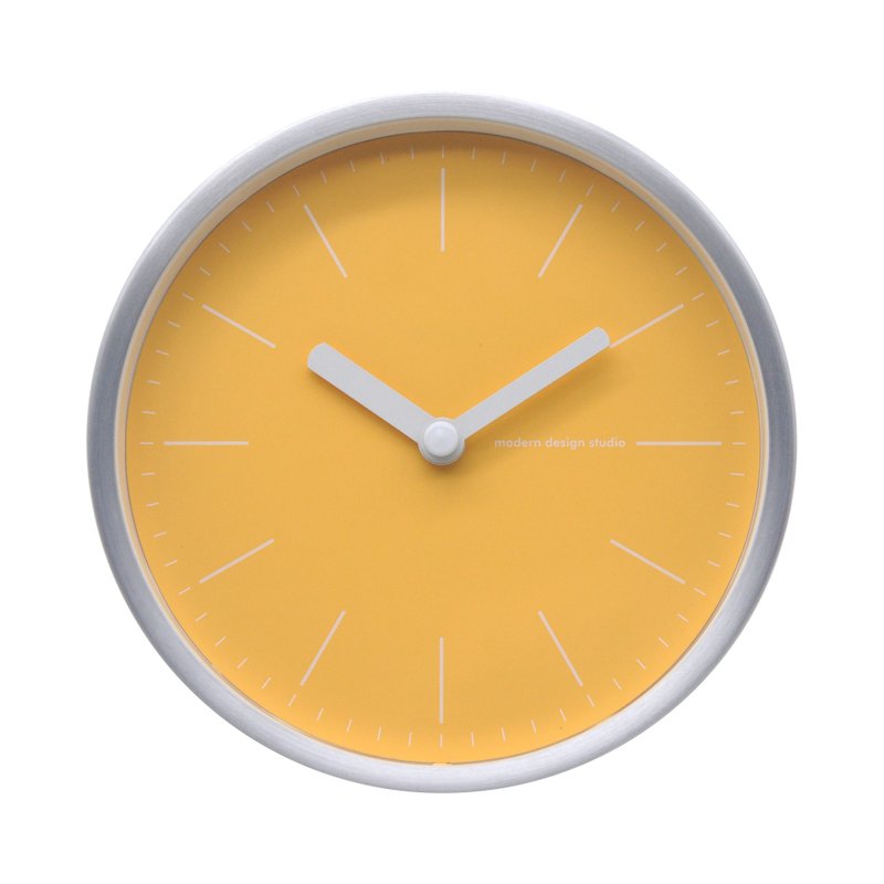 Mesa - 土黄色星球时钟 2 in 1 (金属) - 时钟/闹钟 - 其他金属 黄色