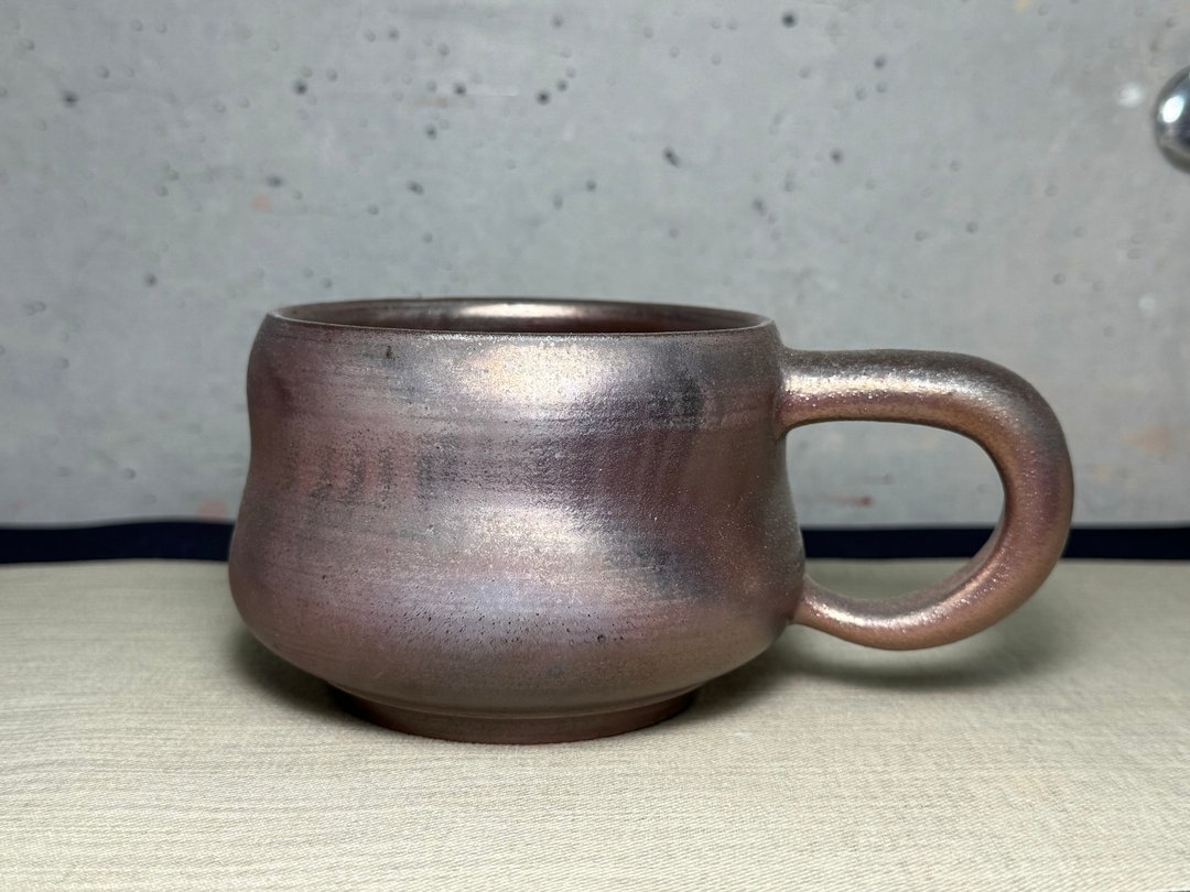 马克杯/柴烧/手工/金彩/火痕/杨博戎 - 咖啡杯/马克杯 - 陶 