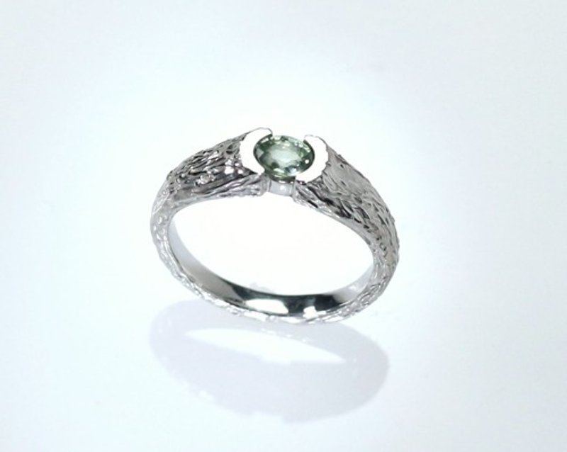 Pinkoi 代购 -  Pt900绿蓝宝石戒指 0.46 克拉 - 戒指 - 宝石 