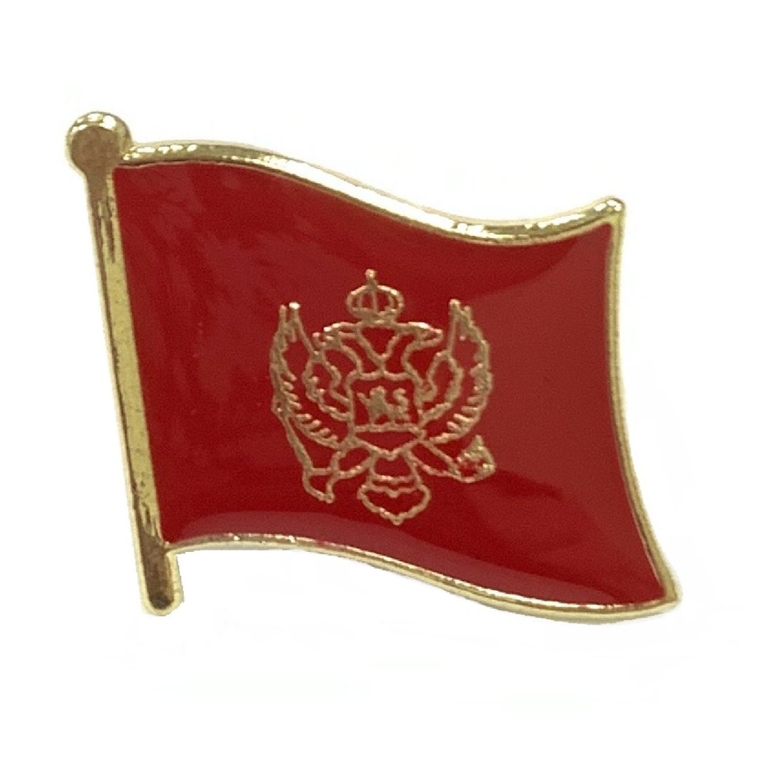 Montenegro 蒙特内哥罗 (黑山)国旗 徽章 别针 国旗配饰 纪念徽章 - 胸针 - 其他材质 多色