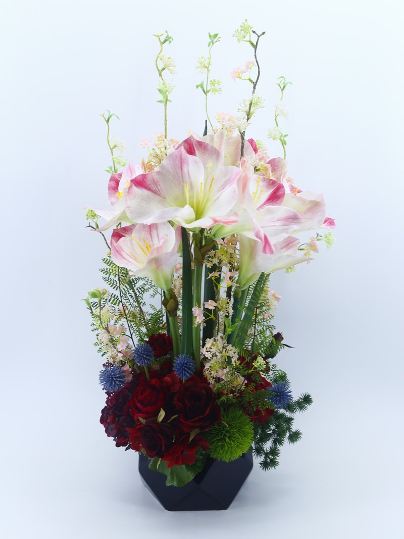 粉嫩优雅君子兰香氛花礼 包邮专人配送限双北市 其余地区需补运 - 植栽/盆栽 - 其他材质 粉红色