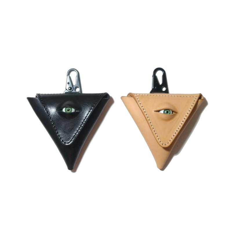 Eye of providence coin wallet - 千年之眼零钱包 / 抢眼的造型 - 零钱包 - 真皮 黑色