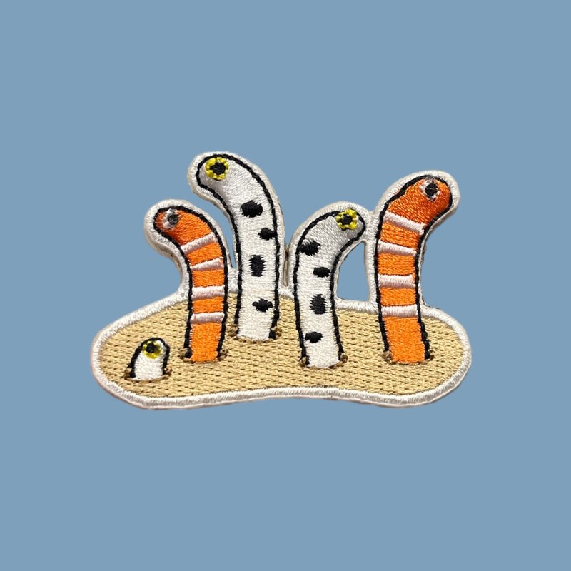 花园鳗贴纸 - 贴纸 - 棉．麻 多色