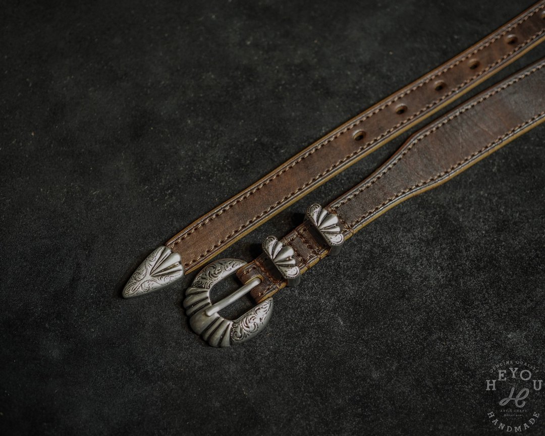 Southwest Style Leather Belt 美西风格三件式带扣皮带 - 皮带/腰带 - 真皮 多色