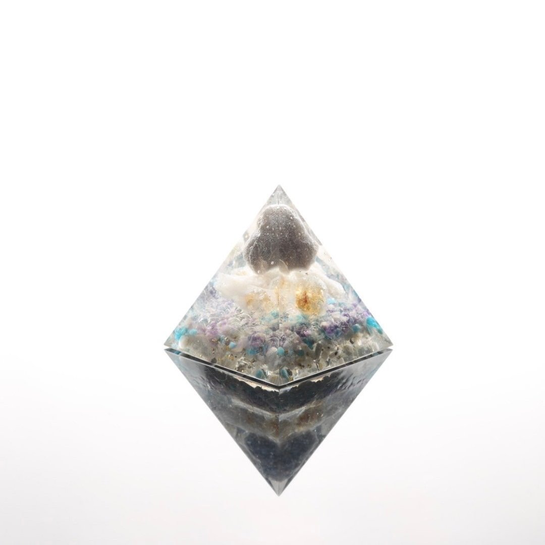【圣诞礼盒】天狼星陨石天华奥刚金字塔Orgonite开运 - 摆饰 - 半宝石 银色