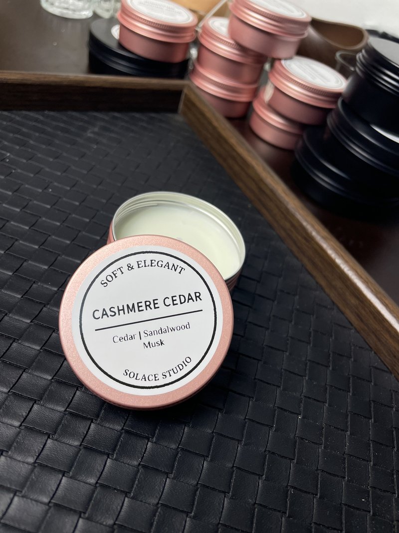 木质麝香调 | Cashmere Cedar 柔织雪松 | 手工精油大豆蜡烛 - 蜡烛/烛台 - 蜡 