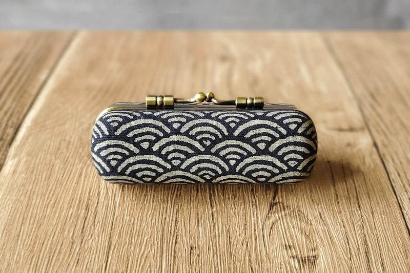 青海波&海浪 印章盒 收纳盒 单章盒 - 收纳用品 - 棉．麻 