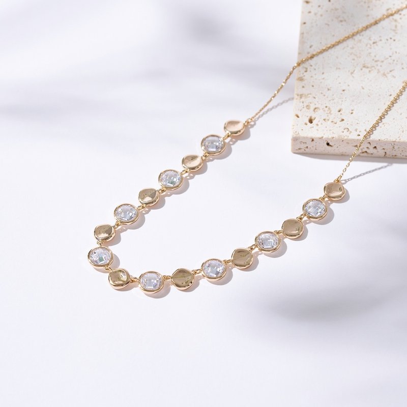 剔透双映金光项链 - 项链 - 铜/黄铜 金色