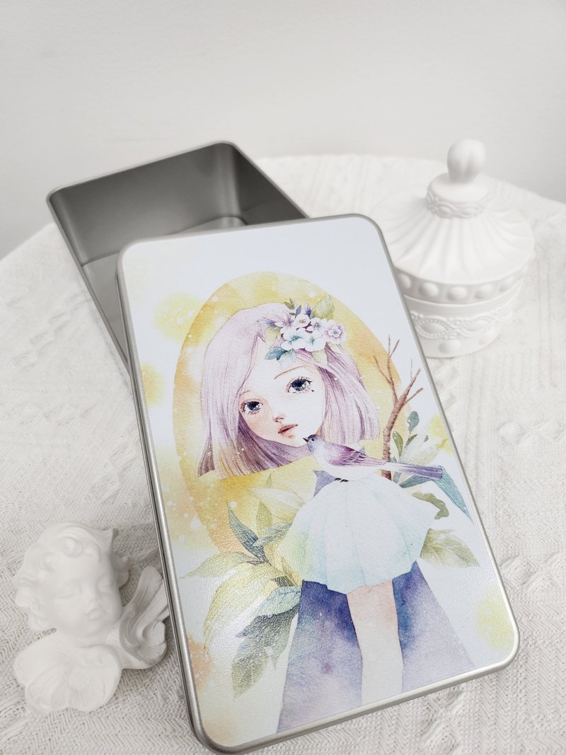 盒子，有雀 - 铅笔盒/笔袋 - 其他金属 