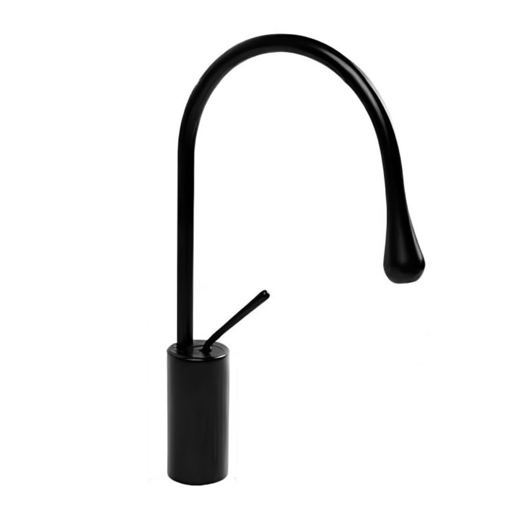 【MULTI百工居室】MIT制造严选MTK05MB工业风哑光黑台面鹅颈龙头 - 其他 - 铜/黄铜 黑色
