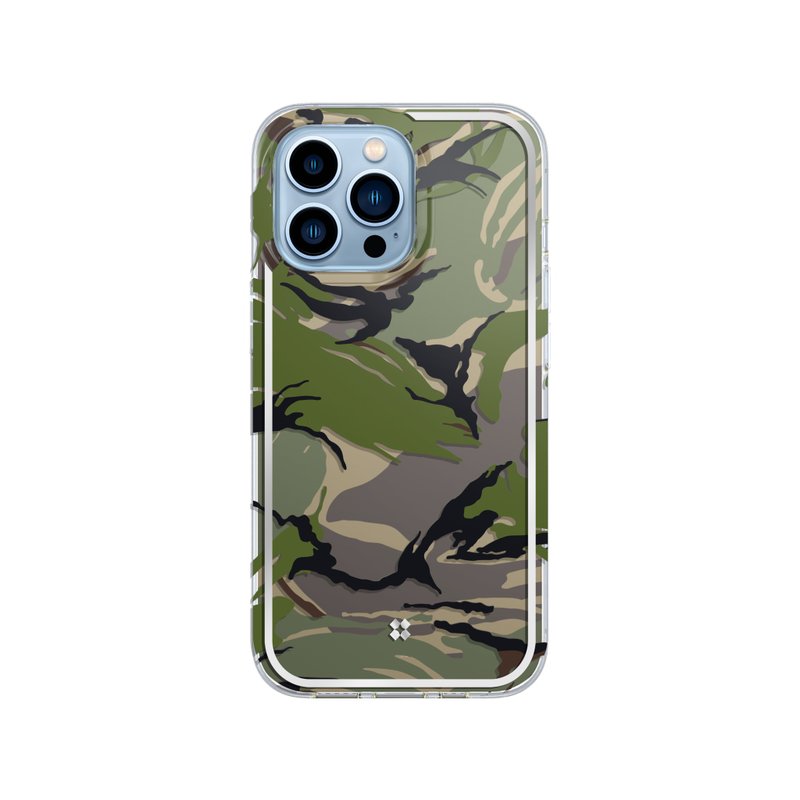 IPHONE 13 PRO MAX / 13 PRO / 13 CASE: PRISMART CAMO WOOD - 手机壳/手机套 - 塑料 绿色