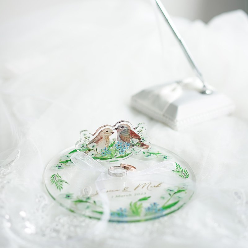 moonism原创设计 婚礼ring pillow 结婚戒指枕订制 - 摆饰 - 压克力 