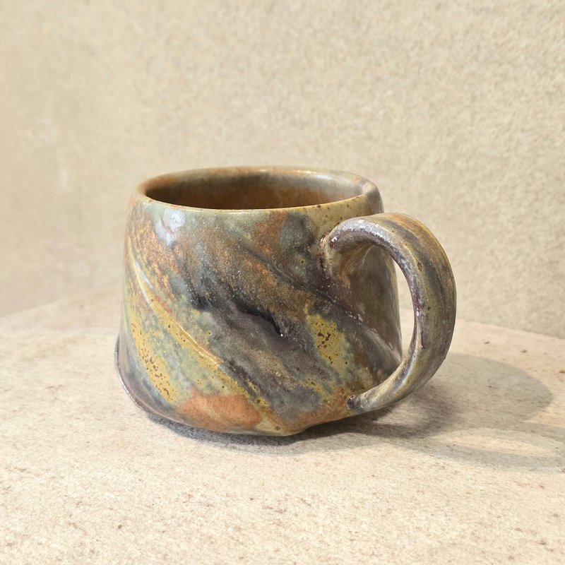 草木灰釉马克杯 / 咖啡杯 - 咖啡杯/马克杯 - 陶 黄色