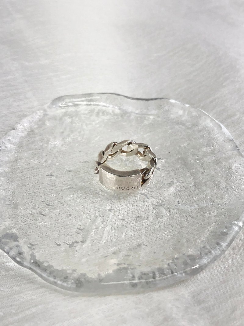 【日本直送 名牌中古包】GUCCI 古驰 戒指 银色 链条 SILVER925 vintage 古着 igsy6c - 戒指 - 纯银 银色