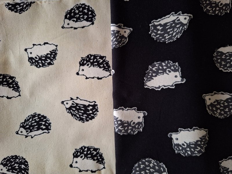 医护双层手术帽、工作帽、烘培帽  黑底刺猬  中厚棉款 - 帽子 - 棉．麻 多色