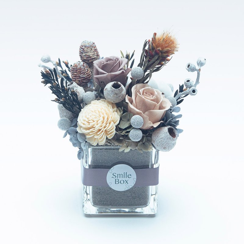 微光森林 雾白 圣诞节  交换礼物 圣诞布置 生日礼物 永生花 - 干燥花/捧花 - 植物．花 