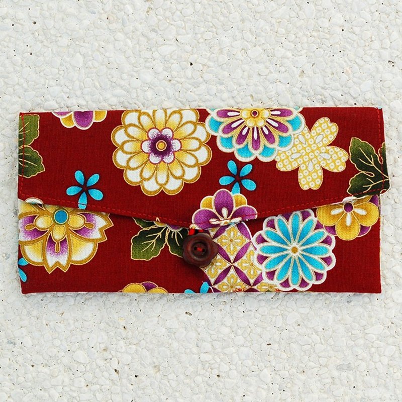 百花盛开红包袋/存折袋 - 红包/春联 - 棉．麻 红色