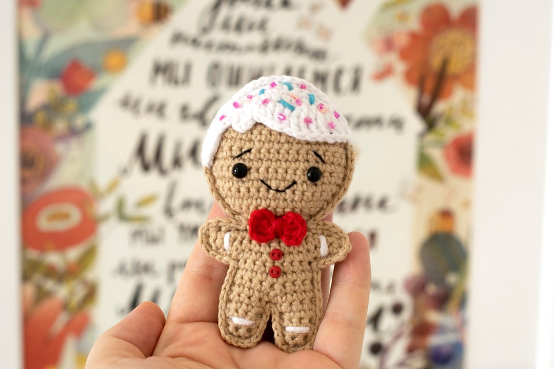 Gingerbread man boy, Christmas gift, winter decor, Christmas ornament, 新年 礼物 - 玩偶/公仔 - 棉 红色