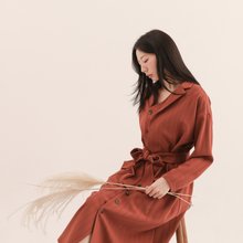 Glide_飞跃衬衫洋装_25AF105_橘红