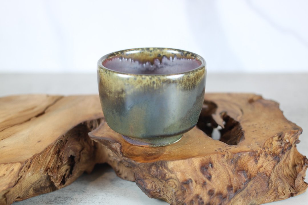 【沐春生活】天然落灰 柴烧茶杯 名家叶敏祥手作 150ml - 茶具/茶杯 - 瓷 