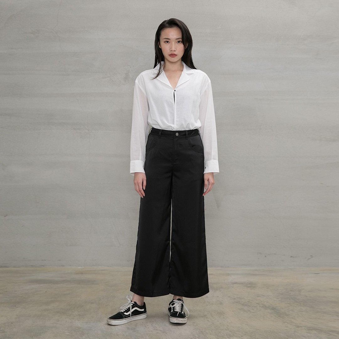 独立女绅缎面宽裤 Indie Gentlewoman Satin Trousers P169 - 女装长裤 - 聚酯纤维 多色