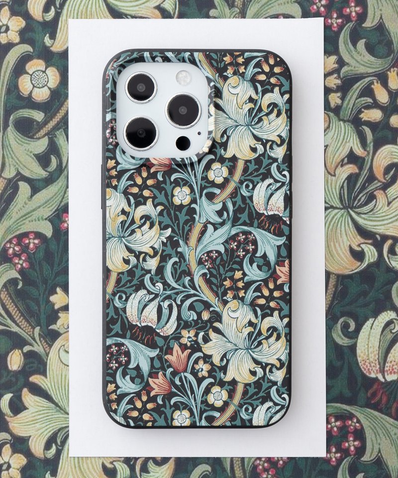 威廉莫里斯设计 iPhone13 PRO 生物可分解性环保手机壳 黄金百合A - 手机壳/手机套 - 环保材料 多色