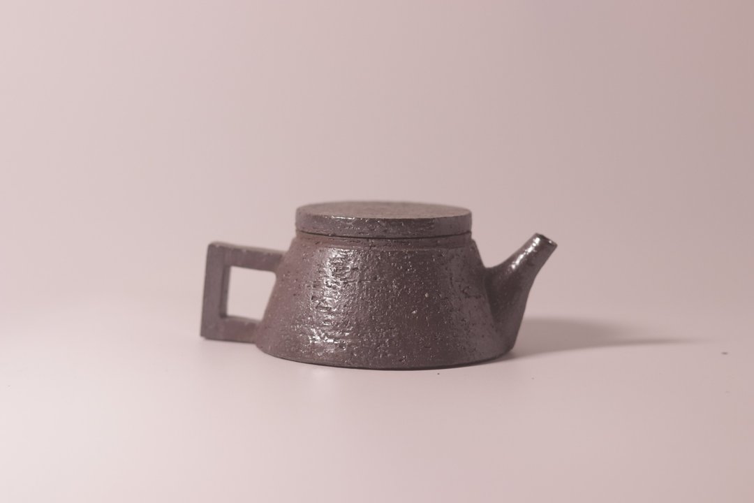 柴烧黑御影 茶壶 - 茶具/茶杯 - 陶 灰色