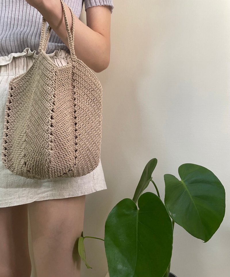 小气球包/手提袋/编织包 - 手提包/手提袋 - 棉．麻 