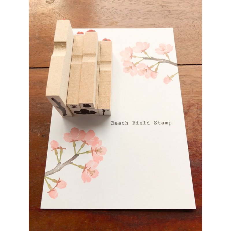 Cherry blossoms stamp set - 印章/印台 - 其他材质 