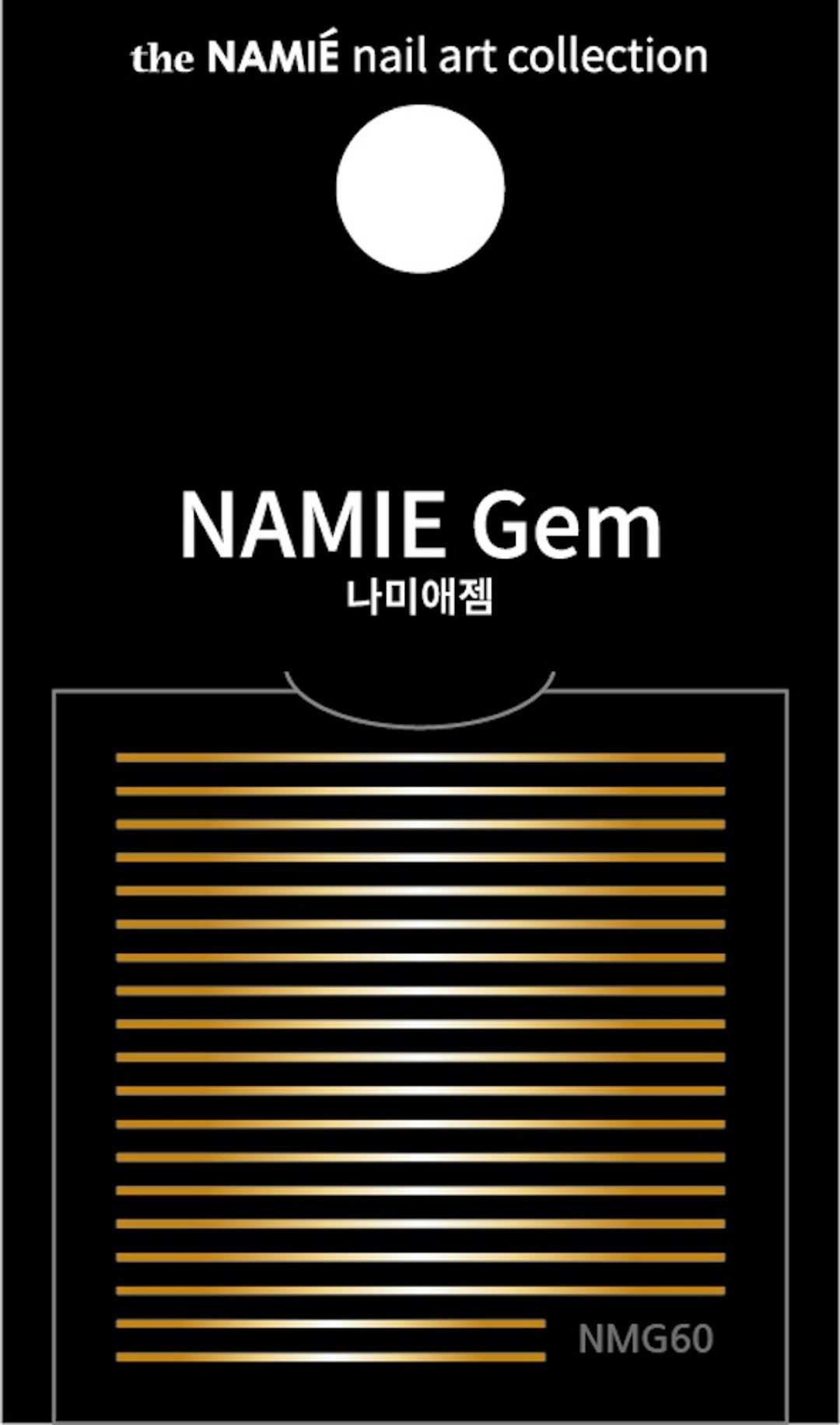 【专业用】NAMIE Gem 美甲装饰艺术贴纸 Normal Metallic 60 - 指甲油/指甲贴 - 纸 金色