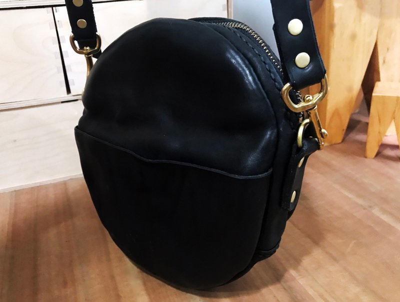 以软吉石 侧背包 - 后背包/双肩包 - 真皮 橘色