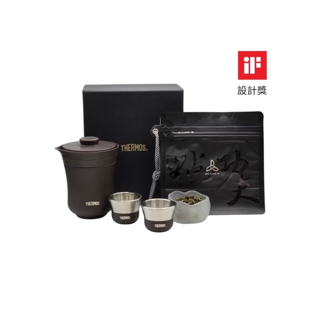 膳魔师便携茶具茶叶组+奶香金萱 - 茶具/茶杯 - 其他材质 白色
