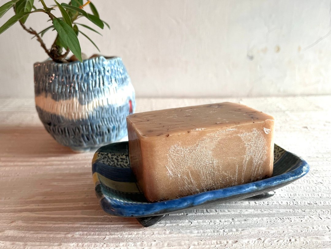色块。线条肥皂盘_陶饰肥皂碟 - 卫浴用品 - 陶 蓝色
