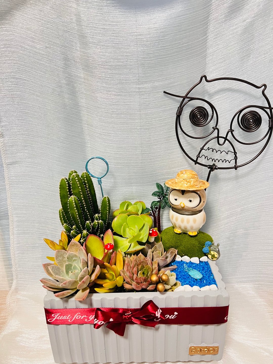 温馨家庭定制组盆 开幕 新居落成 升官乔迁 婚礼 生日 交换礼物 - 植栽/盆栽 - 水泥 灰色