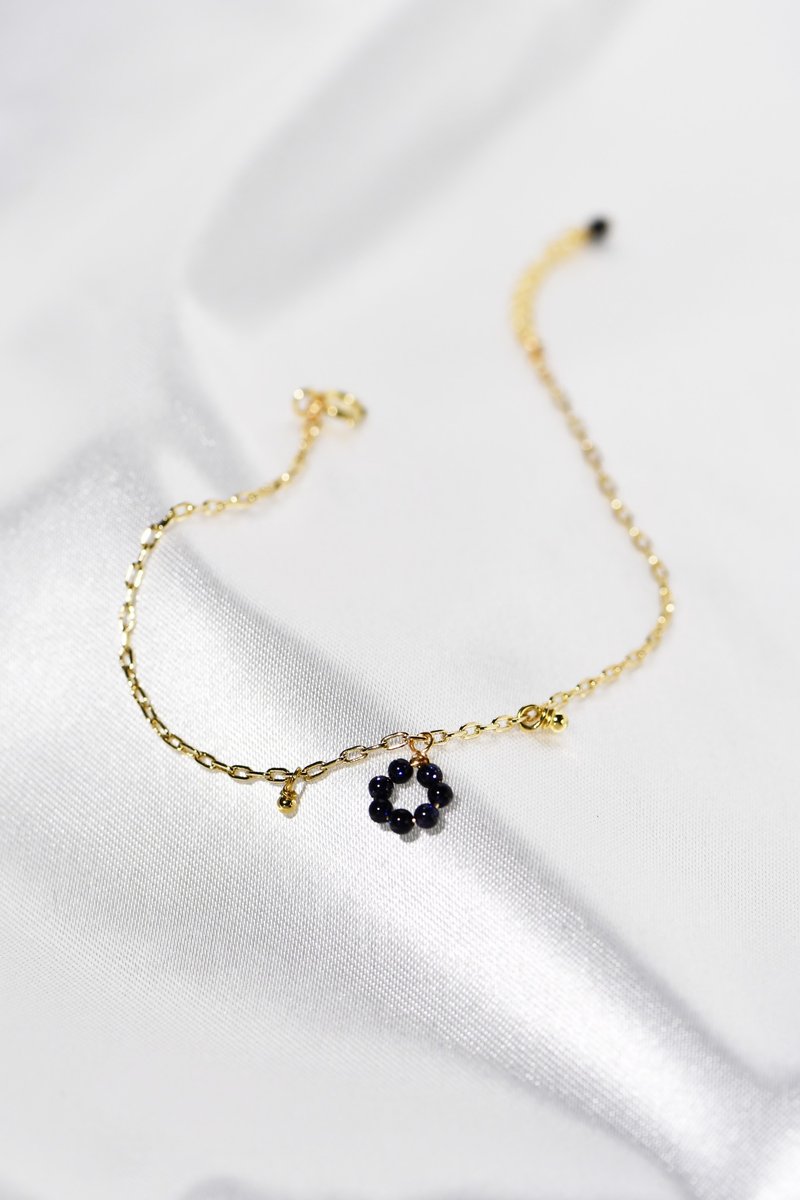 【JIEGEM】黑醋栗波堤手链 / 蓝砂石 - 手链/手环 - 宝石 蓝色