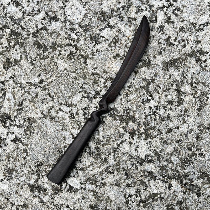 我贩剑　妖刀　久顾谋来　艺术木刀　手工木剑　魔剑纸镇 - 摆饰 - 木头 黑色