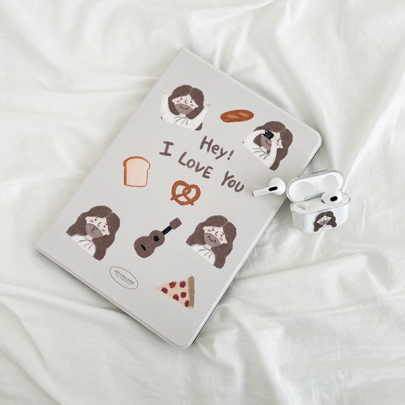 JIN CHA GOD-ipad保护套 Hey! I love you手绘款耶稣/基督/平板套 - 平板/电脑保护壳 - 塑料 