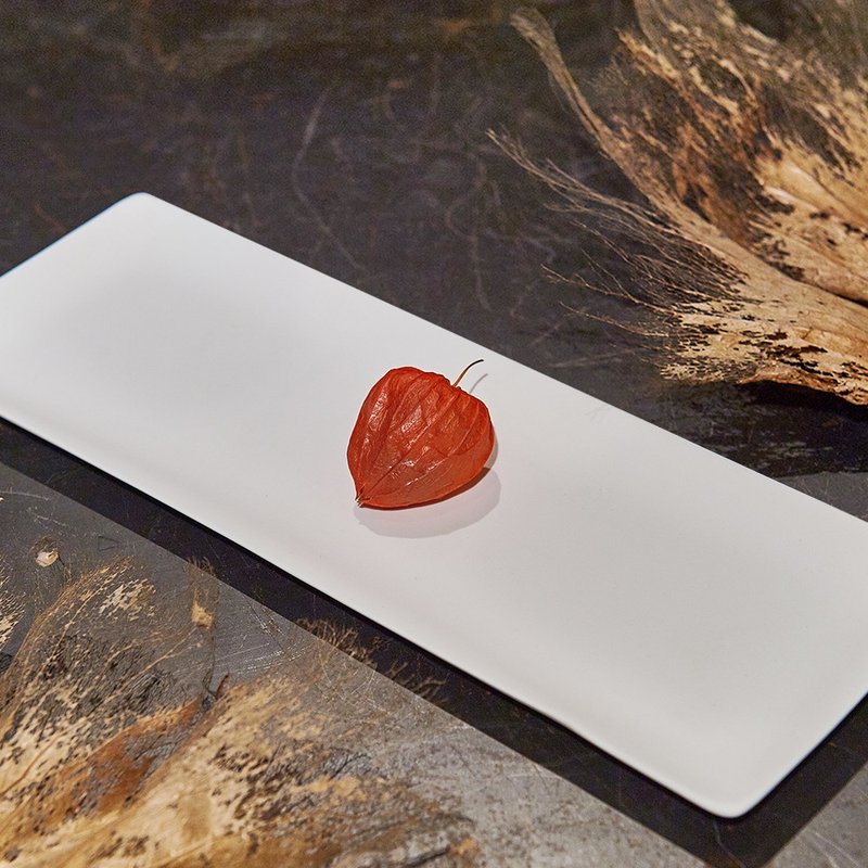 【3,co】海洋长方盘(中) - 白 - 浅碟/小碟子 - 瓷 白色