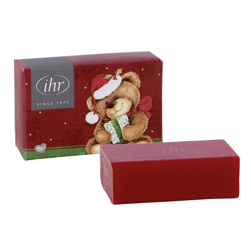 德国 IHR-香氛羊奶皂-圣诞泰迪红(烤果香) - 香薰/精油/线香 - 其他材质 红色