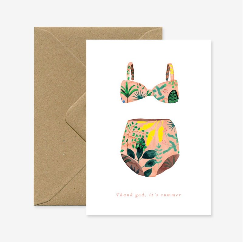 赞叹夏天的万用卡片 - 卡片/明信片 - 纸 