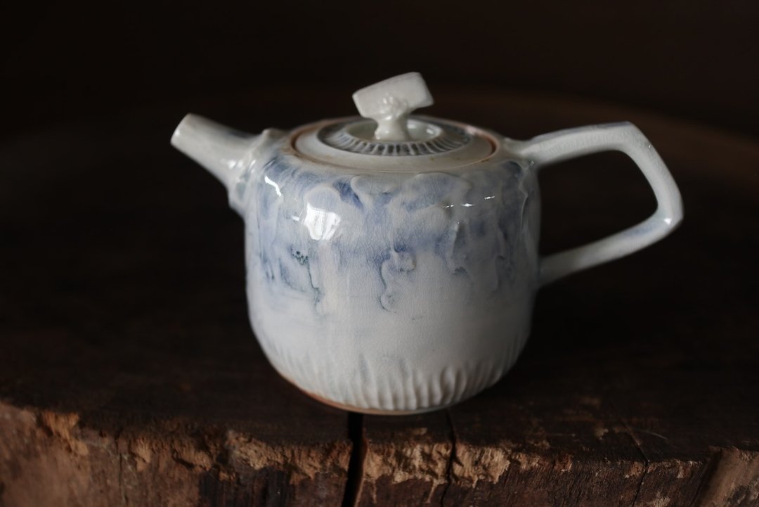 薪雪柴烧壶 - 茶具/茶杯 - 瓷 白色