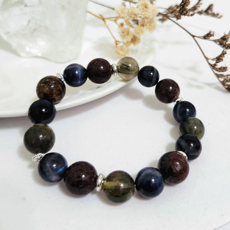 三元色度/助事业招贵人、开拓眼界之水晶 - 手链/手环 - 水晶 蓝色