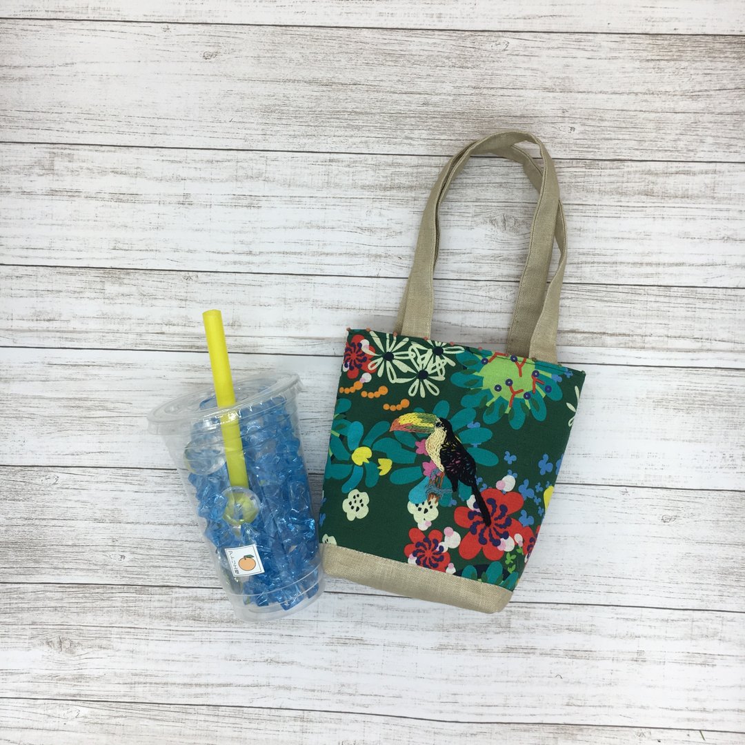 Cafe bag Sanshoku Kim Neo Toucan - 手提包/手提袋 - 棉 多色